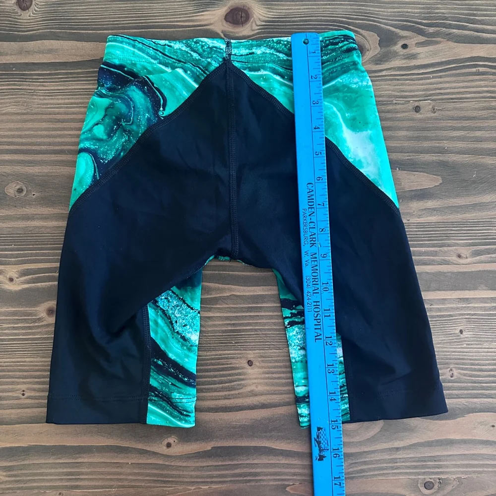 Nike Hydrastrong Swim Trunks Men’s 26 Green Black Jammer Shorts